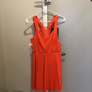 Coral pink dress, perfect for summer! Strappy!